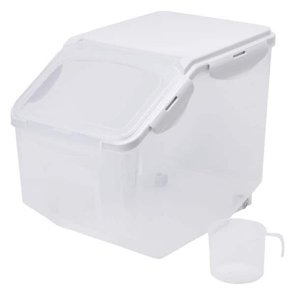 Rice Container Rice Storage Bucket With Measuring Cup Household