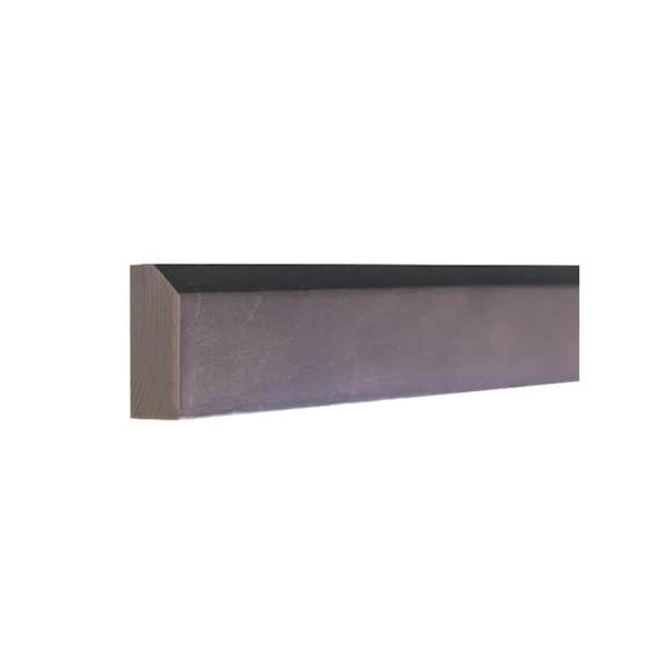 LIFEART CABINETRY Lancaster Series 96 in. W x 0.75 in. D x 0.75 in. H Convex Top Molding in Vintage Charcoal