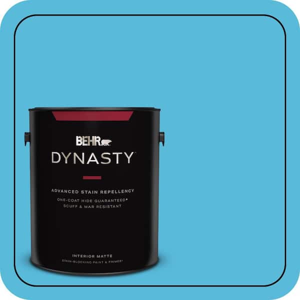 BEHR DYNASTY 1 gal. #530B-5 Azurean Matte Interior Stain-Blocking Paint & Primer