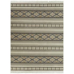 Malvina Brown 8 ft. x 10 ft. Striped Area Rug