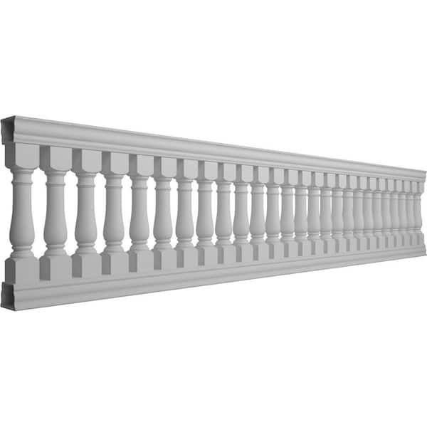 Ekena Millwork Fiberthane Oxford Balustrade 192 in. L x 42 in. H Fiberglass Railing Kit