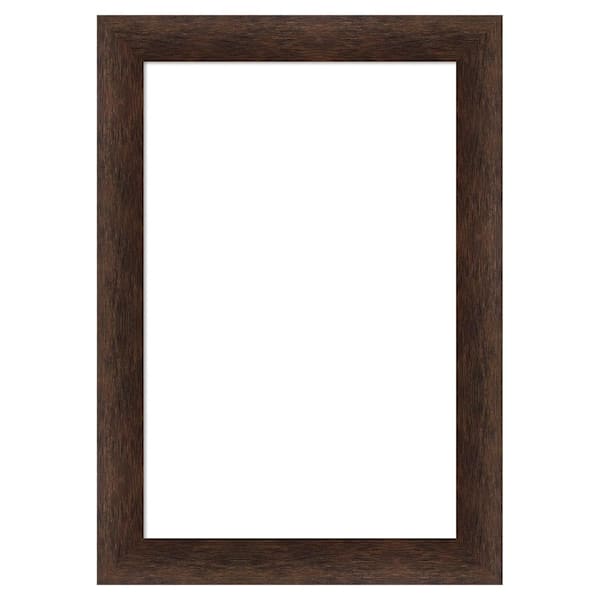 Warm Walnut Narrow 15 in. x 21 in. Wood Framed Dry Erase Magnetic Memo Board