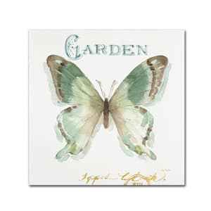 14 in. x 14 in. "My Greenhouse Butterflies III" by Lisa Audit Printed Canvas Wall Art
