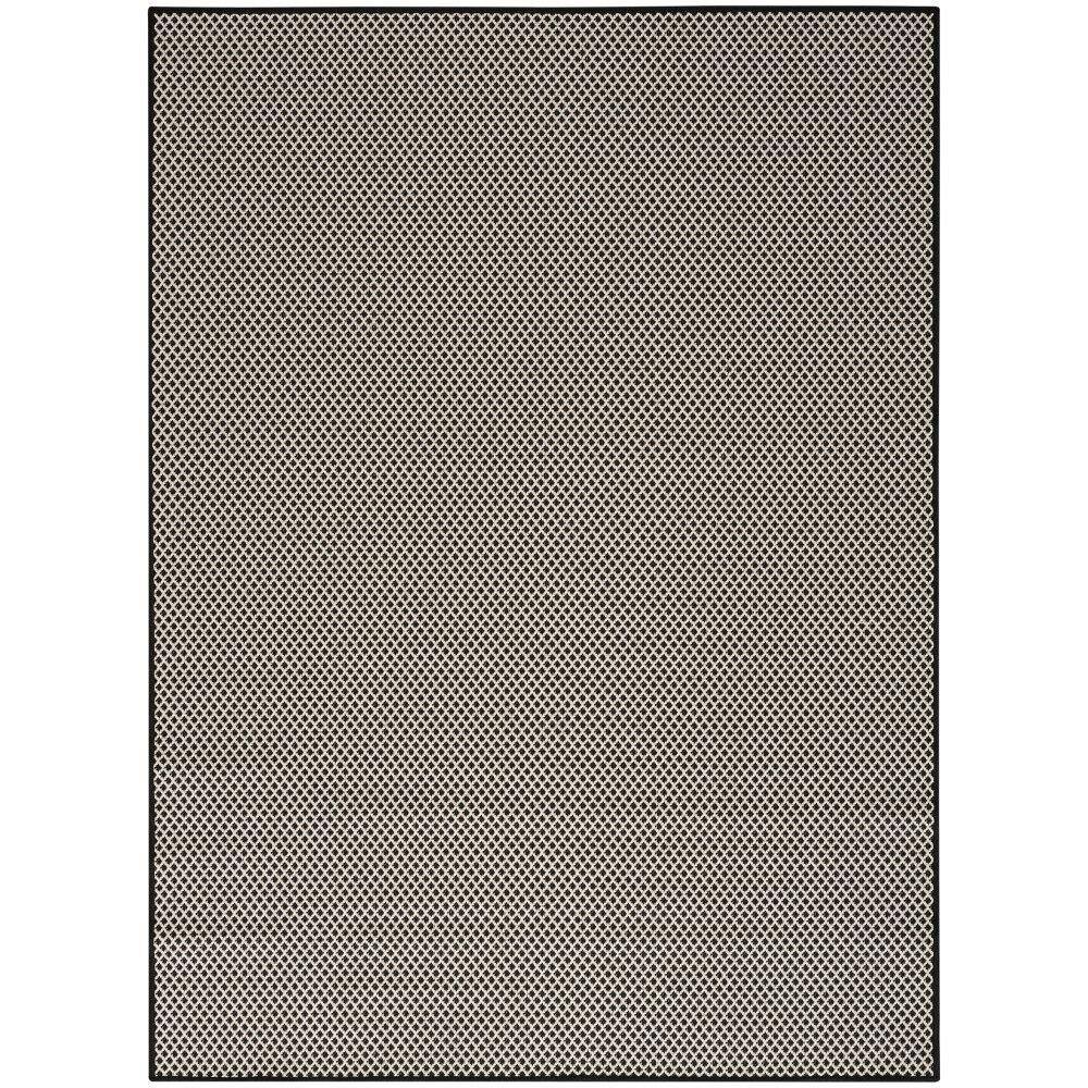 Courtyard Black White 4 ft. x 6 ft. All-Over Design Contemporary Area Rug price history on PriceWatchPro