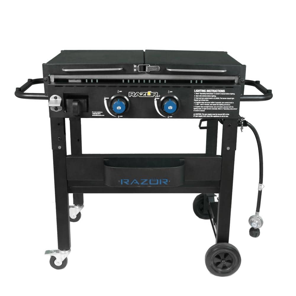 Razor 2-Burner Black Stainless Steel Propane Gas Grill