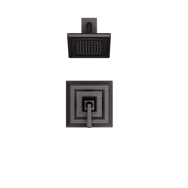 Town Square S 1-Handle Water Saving Shower Faucet Trim Kit for Flash Valves in Legacy Bronze (Valve Not Included)
