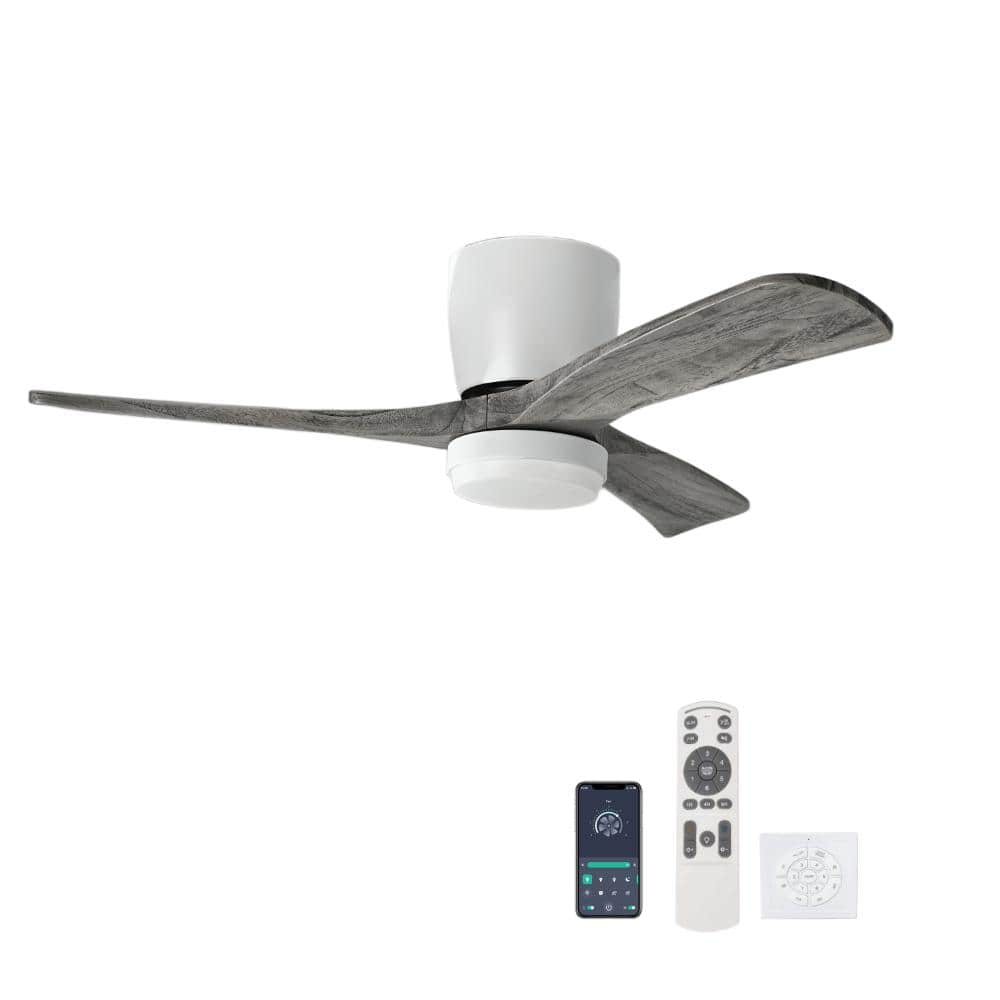 42 in. White Quiet Reversible DC Motor Ceiling Fan with Remote Control, 6 Wind Speeds 3-Color Temperature price history on PriceWatchPro