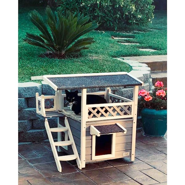 Petsfit 2 story clearance outdoor weatherproof cat house