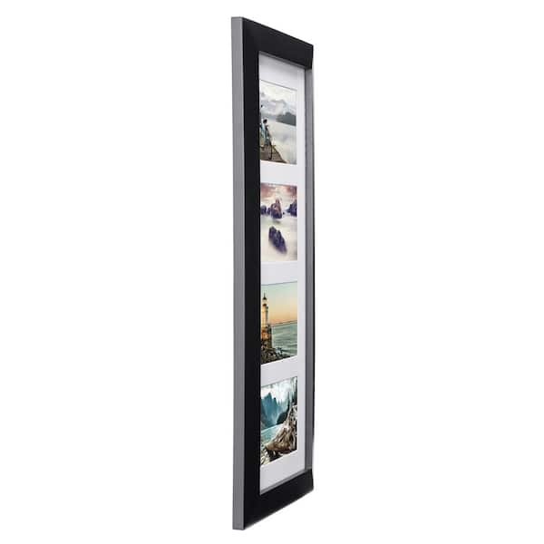 Displays Eight Black Malden 4x6 8-Opening Matted Collage Picture Frame 
