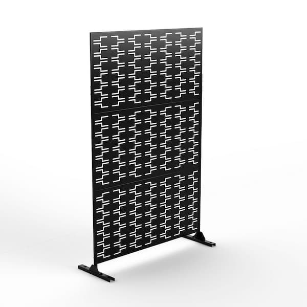 Lirago 3-Panel 47 in. W x 76 in. H Outdoor/Indoor Privacy Fence Screen