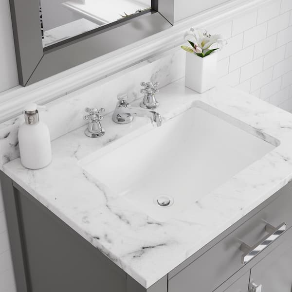 Marble Smart Bathroom Vanity Cabinet With Sink And Mirror Looking  Combination One Hand Wash Basin Washbasin Toilet Round Mirror