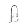 KOHLER Sous Pro-Style Single Handle Pull Down Sprayer Kitchen Faucet in Vibrant Stainless Steel K-R10651-SD-VS