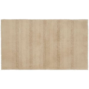 Essence Linen 24 in. x 40 in. Washable Bathroom Accent Rug