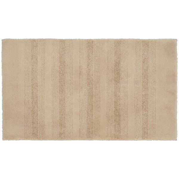 Garland Rug Essence Linen 24 in. x 40 in. Washable Bathroom Accent Rug