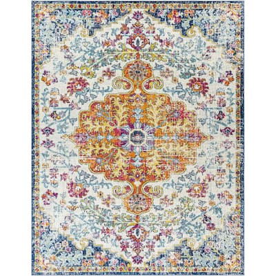 Demeter Ivory 8 ft. x 10 ft. Abstract Area Rug