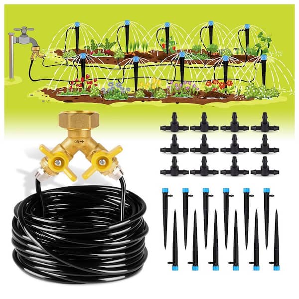 1/2 in. & 1/4 in. x 226 ft. Dripline Tubing Adjustable Drip Irrigation System