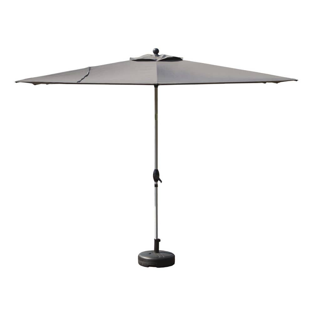Rectangle 8.6 ft. Patio Umbrella with Crank Lift and Tilt Function in Grey (Base not Included) price history on PriceWatchPro