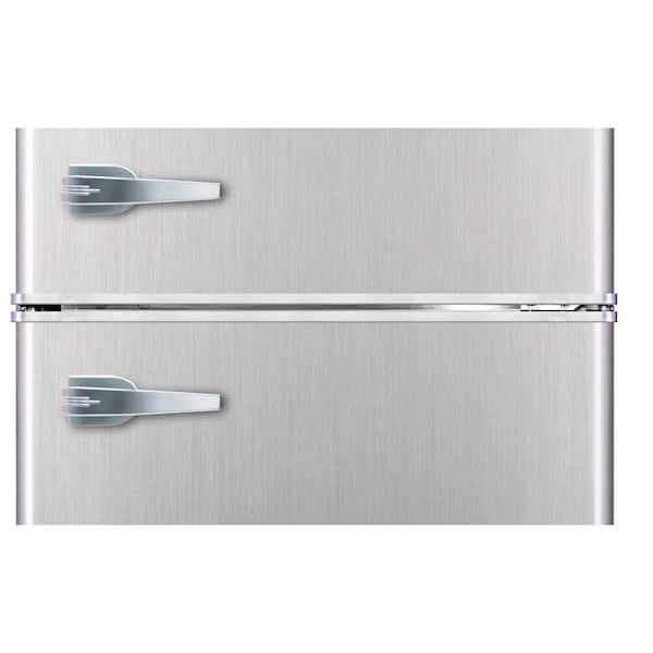  Frigidaire EFR341, 3.1 cu ft 2 Door Fridge and Freezer,  Platinum Series, Stainless Steel, Double : Home & Kitchen
