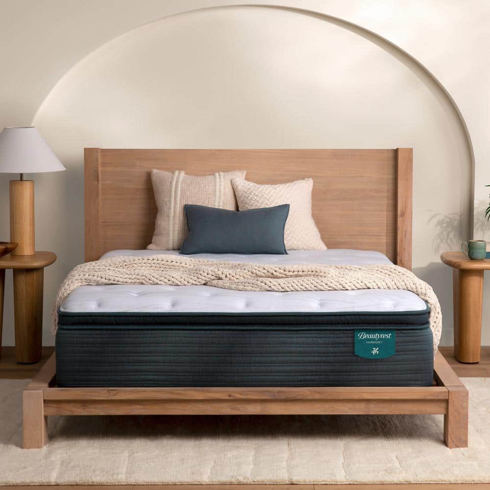 Beautyrest Harmony Beachfront Bay Full Medium Pillow Top 13 in. Standard Profile Mattress Set
