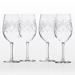 Olive Branch 18 oz. Clear All Purpose Wine Glass (Set of 4)