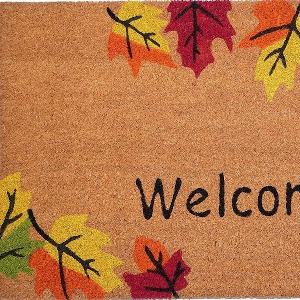 Multi-Colored 36 in. x 24 in. Coir Outdoor Door Mat