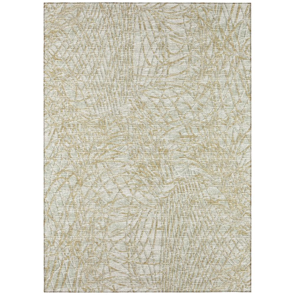 Rylee Green 8 ft. x 10 ft. Geometric Indoor/Outdoor Area Rug