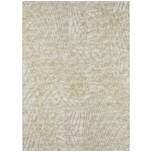 Addison Rugs Rylee Green 8 ft. x 10 ft. Geometric Indoor/Outdoor Area Rug