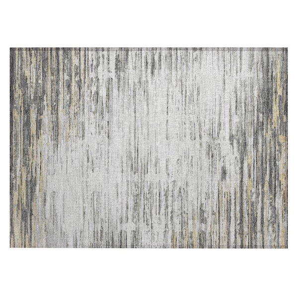 Chantille Machine Washable Indoor/Outdoor Abstract ACN2767 Tin 3 ft. x 4 ft. Area Rug