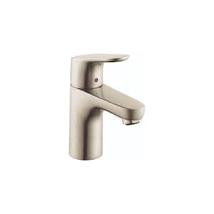 Focus Single Handle Single Hole Bathroom Faucet in Brushed Nickel