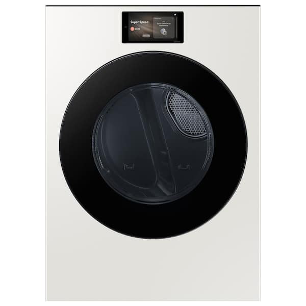 7.6 cu ft vented Front Load Stackable Bespoke AI Ultra Capacity Gas Dryer in Ivory w/AI OptiDry+