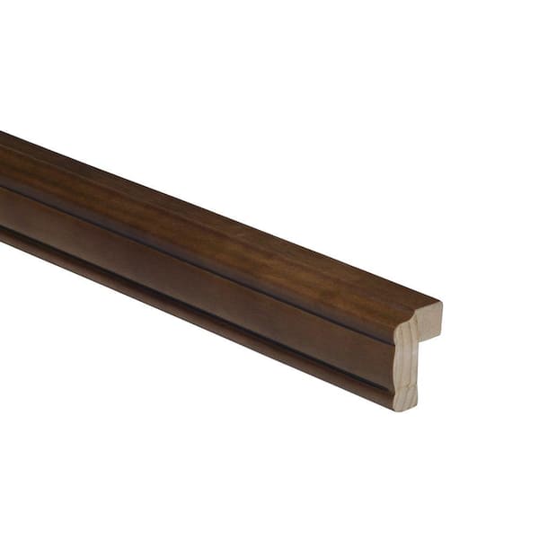 Home Decorators Collection Newport Grayson 96 in. W x 0.75 in. D x 2.25 in. H in Solid Wood Kitchen Cabinet Classic Rail Molding in Manganite