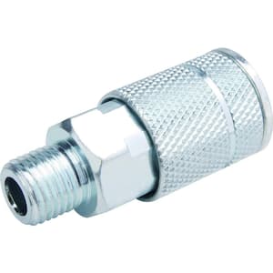 Zinc 4 Ball 1/4 in. x 1/4 in. Female to Male Automotive Coupler