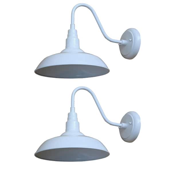 Unbranded Joan 1-Light White Wall Sconce with Dimmable