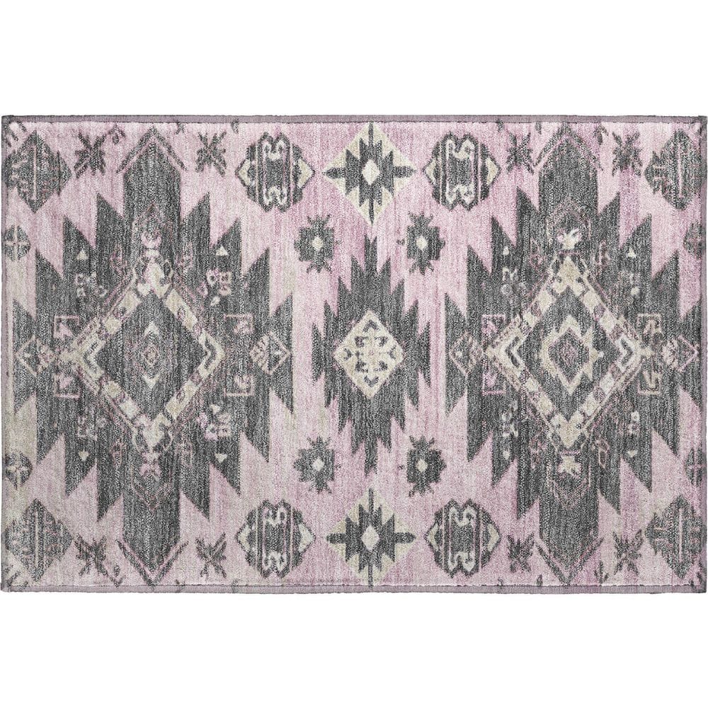 Mayfield Premium Machine Washable Abstract AMF1945 Pink 2 ft. x 3 ft. Accent Rug price history on PriceWatchPro