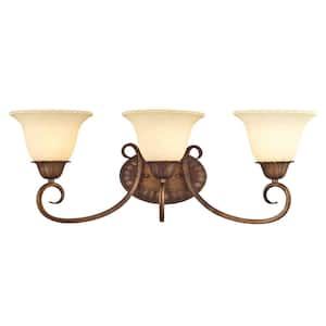 Regal Springs 3-Light Ebony Gold Wall Fixture