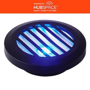 Low Voltage Black Hardwired Color Changing Integrated LED Weather Resistant InGround Well Light Powered by Hubspace