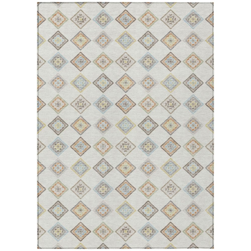 Chantille Machine Washable Indoor/Outdoor Abstract ACN2624 Ivory 9 ft. x 12 ft. Area Rug price history on PriceWatchPro