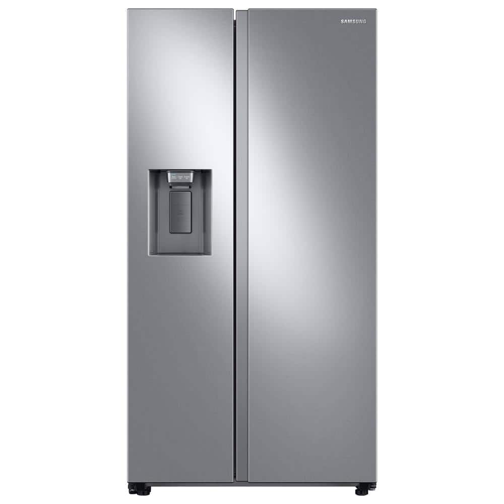 36 in. 27.4 cu. ft. Smart Side by Side Refrigerator in Fingerprint-Resistant Stainless Steel, Standard Depth