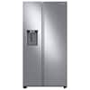 Samsung 36 in. 27.4 cu. ft. Side by Side Refrigerator in Fingerprint ...