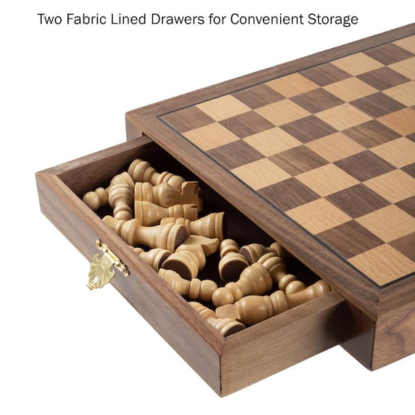 Umbra Wobble Chess Set Walnut 377601-656 - The Home Depot