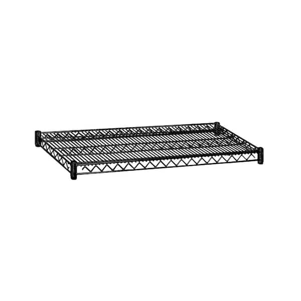 Salsbury Industries 36 in. W x 2 in. H x 18 in. D Shelf Wire Black Finish Commercial Shelving Unit