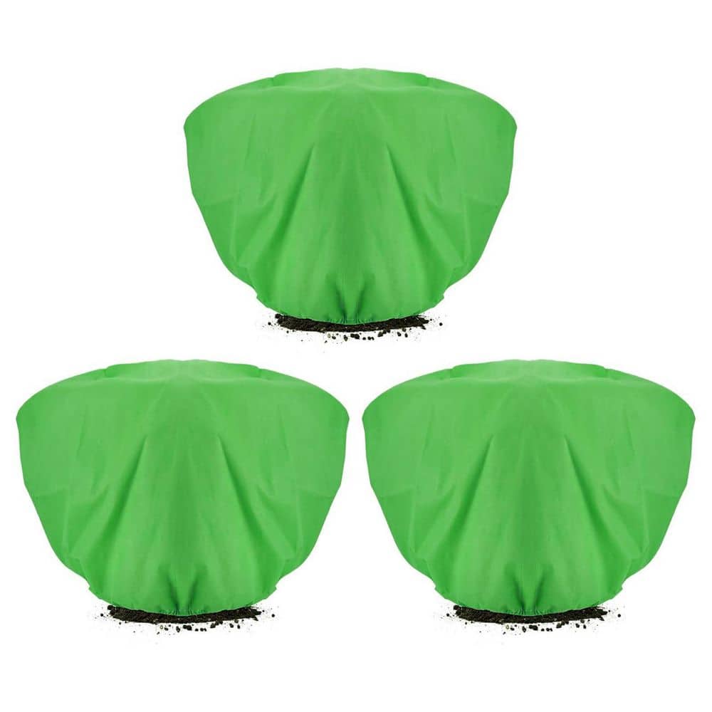 19.6 in. Green Non-Woven Fabric Plant Cover with Drawstring for Frost Protection, 3-Pack price history on PriceWatchPro