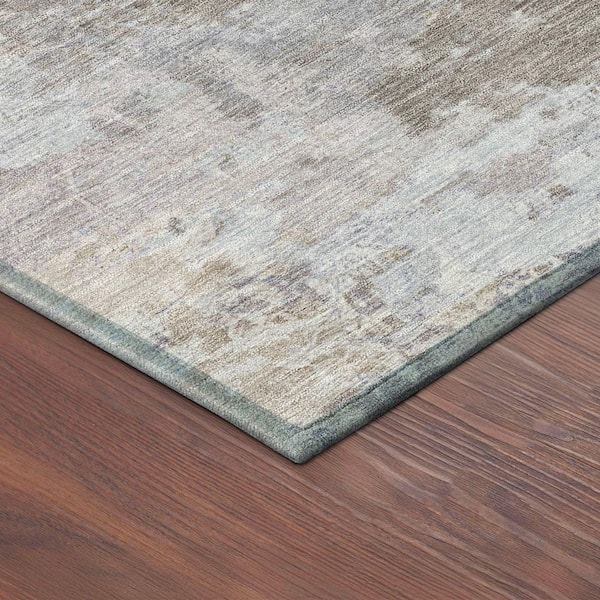 Chantille Machine Washable Indoor/Outdoor Abstract ACN2364 Taupe 5 ft. x 7 ft. 6 in. Area Rug