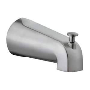 Slip-On Tub Diverter Spout in Satin Nickel