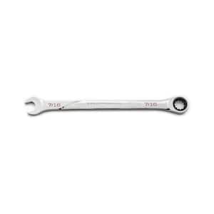 7/16 in. SAE 120XP Universal Spline XL Combination Ratcheting Wrench