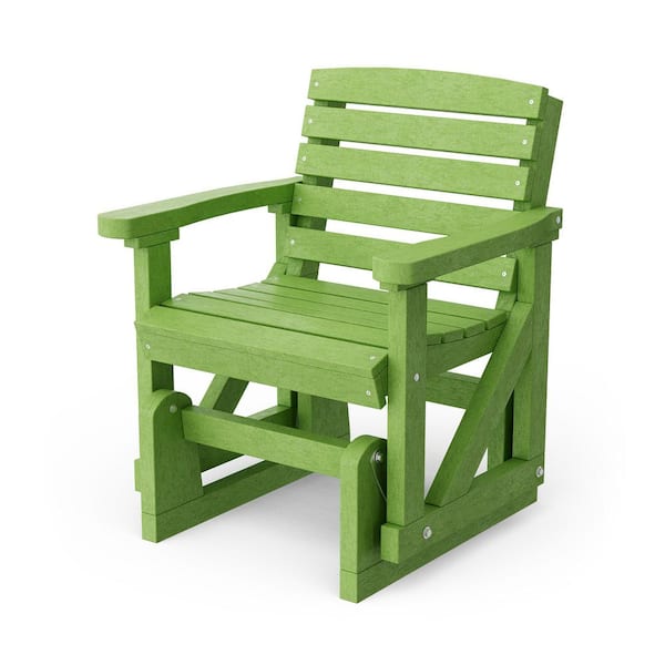 Wildridge Classic 1-Person Lime Green Plastic Outdoor Glider
