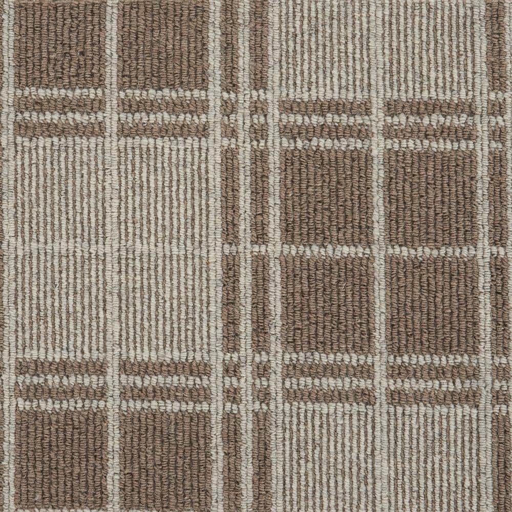 6 in. x 6 in. Pattern Carpet Sample - Checkerboard - Color Bark/Quarry price history on PriceWatchPro