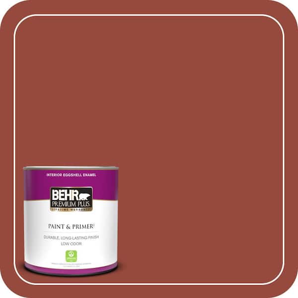 BEHR PREMIUM PLUS 1 qt. #MQ1-24 Smokin Hot Eggshell Enamel Low Odor Interior Paint & Primer
