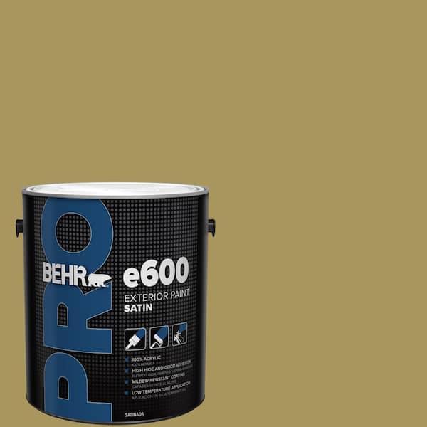 BEHR PRO 1 gal. #370F-6 Mossy Rock Satin Exterior Paint