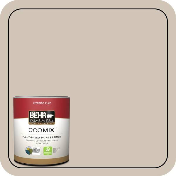 1 qt. #PWN-70 Indulgent Mocha Flat EcoMix Plant-Based Interior Paint & Primer
